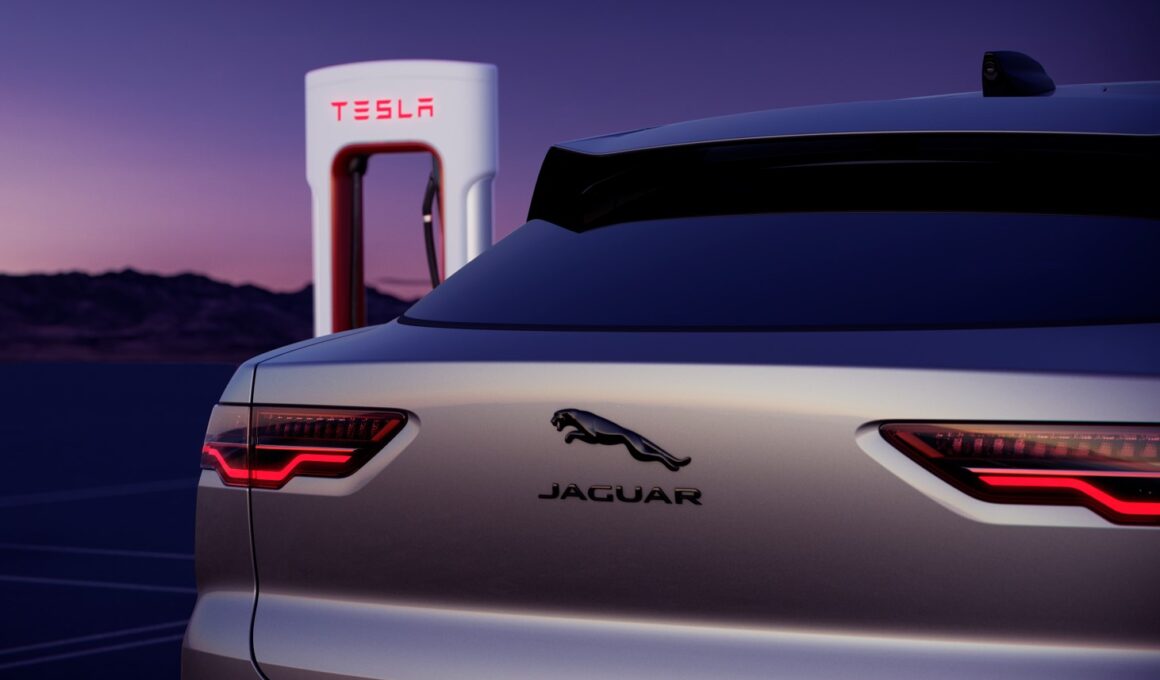 Jaguar Tesla Supercharger |